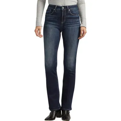 Silver Jeans Co. Avery Curvy High Waist Slim Bootcut Jeans In Indigo