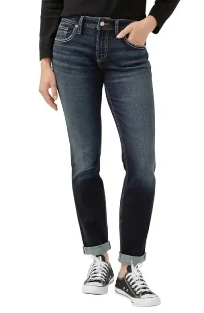 Silver Jeans Co. Boyfriend Jeans In Indigo