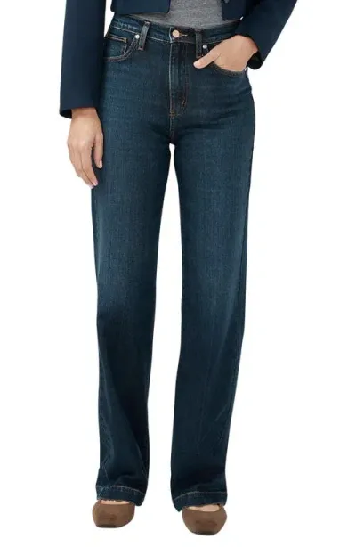 Silver Jeans Co. Highly Desirable High Waist Wide Leg Trouser Jeans In Indigo