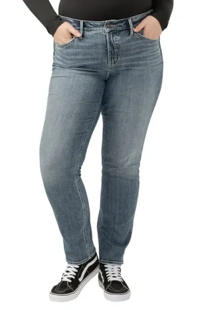 Silver Jeans Co. Suki Straight Leg Jeans In Indigo