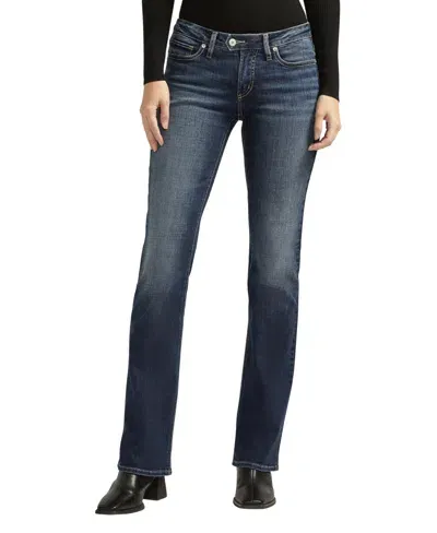 Silver Jeans Co. Women's Tuesday Low Rise Slim Bootcut Luxe Stretch Jeans In Indigo