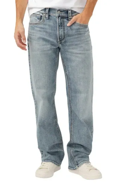 Silver Jeans Co. Zac Relaxed Straight Leg Jeans In Indigo