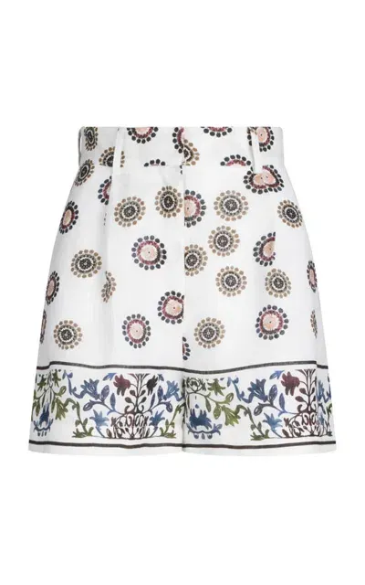 Silvia Tcherassi Arnit Floral-print Shorts In Multi