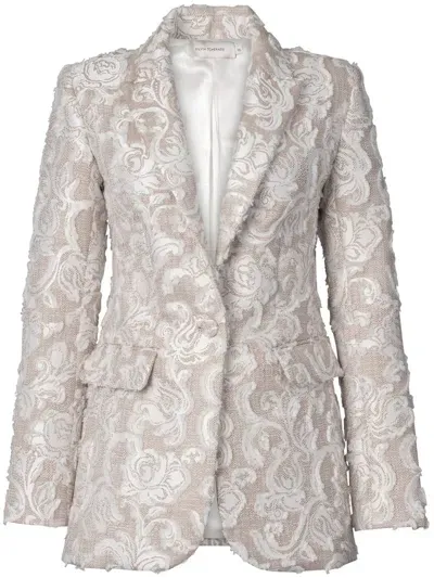 Silvia Tcherassi Rebeca Blazer In Neutrals