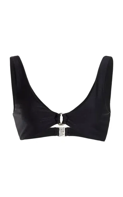 Simkhai Astrid Ring-detailed Bikini Top In Black