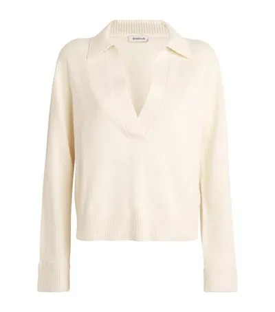 Simkhai Bobbie Polo Sweater In Ivory