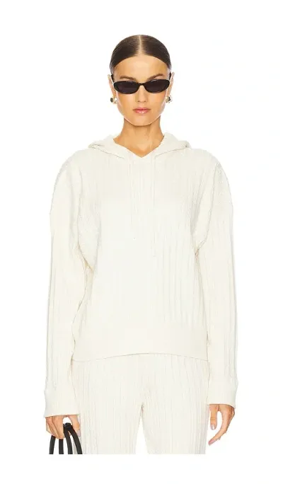 Simkhai Cable Hoodie In Ivory