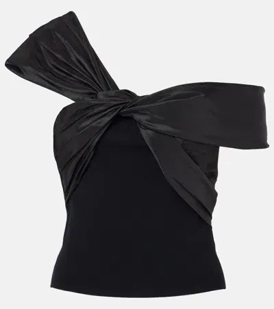 Simkhai Celiana Combo Off-the-shoulder Top In Black