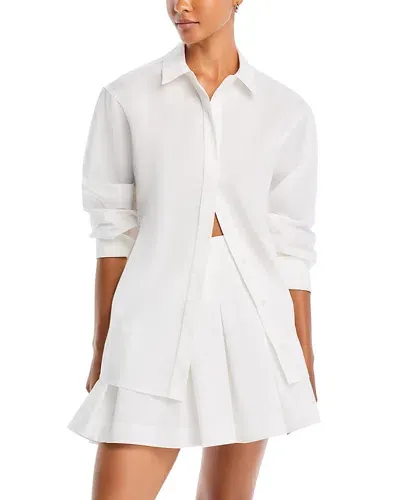 Simkhai Chandler Oversized Shirt In White