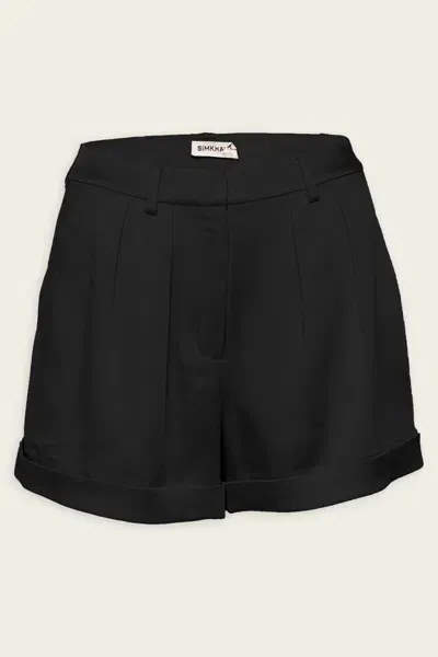 Simkhai Devan Pleater Shorts In Black