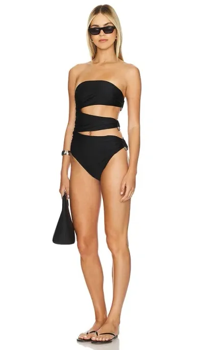 Simkhai Esmeralda One Piece Swimsuit In Black