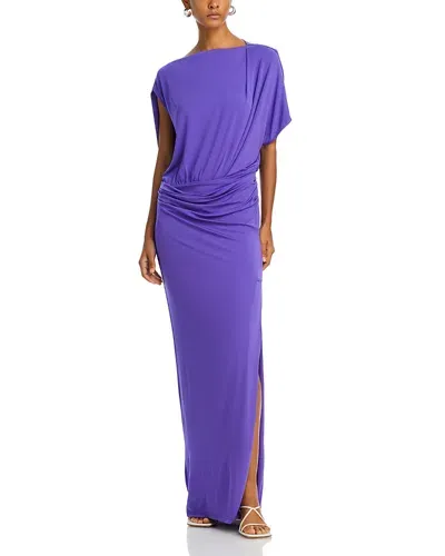 Simkhai Hollins Asymmetric Dress In Ultraviolet