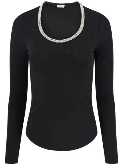 Simkhai Janay Ribbed Top In Black