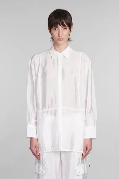 Simkhai Laylah Button Down Parachute Shirt In White