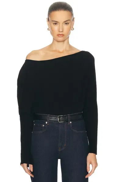 Simkhai Marie Off Shoulder Sweater In Black