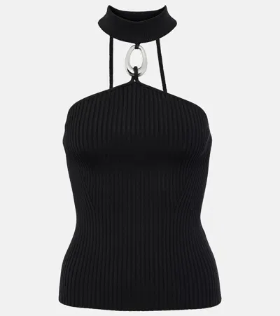 Simkhai Rubie Ribbed-knit Top In Black