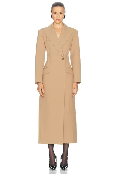 Simkhai Silvia Tailored Coat In Camel