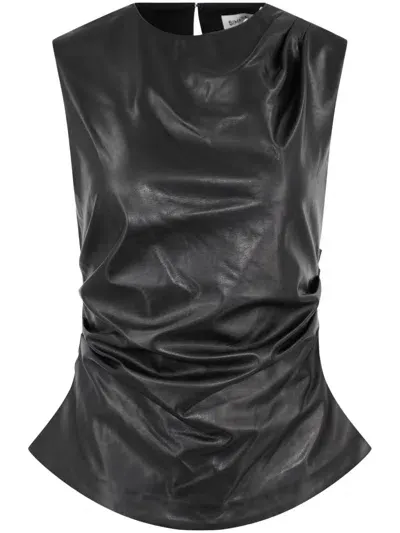 Simkhai Wynter Draped Top In Black