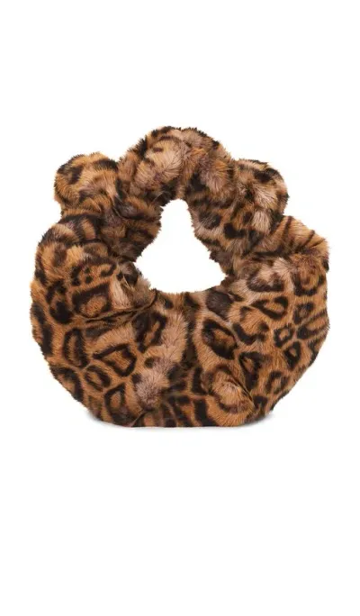 Simon Miller Cheetah Faux Fur Lopsy Bag In Neutrals