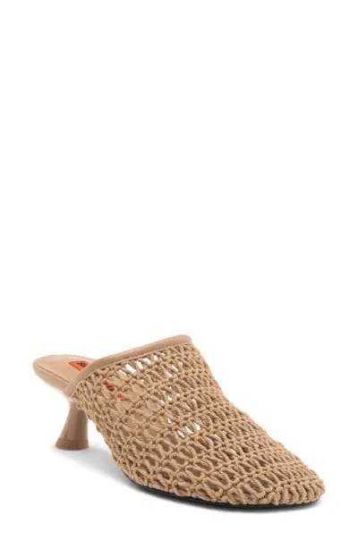 Simon Miller Beep Crochet Cotton Mule Pumps In Neutrals