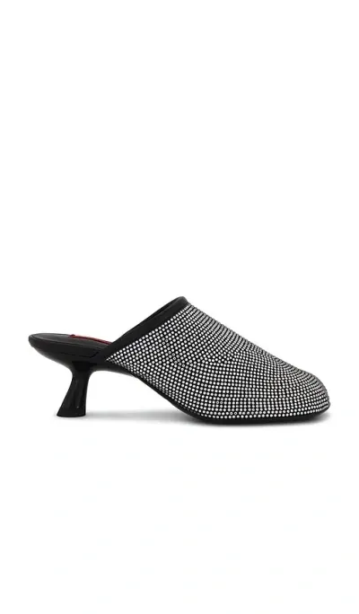 Simon Miller Crystal Beep Mule In Black