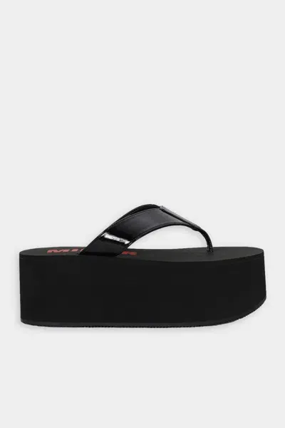 Simon Miller Foami Platform Thong In Black