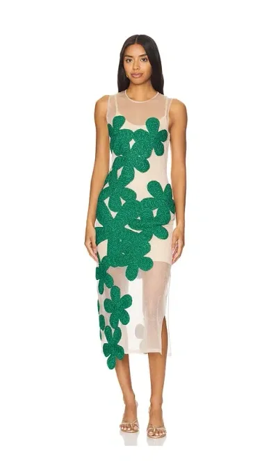 Simon Miller Hibiscus Crochet Dress In Green