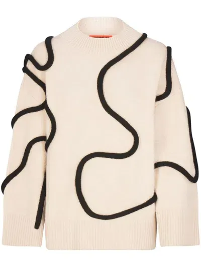 Simon Miller Leith Squiggle Sweater In Neutrals