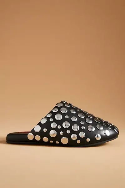 Simon Miller Studded Bubble Slides In Black