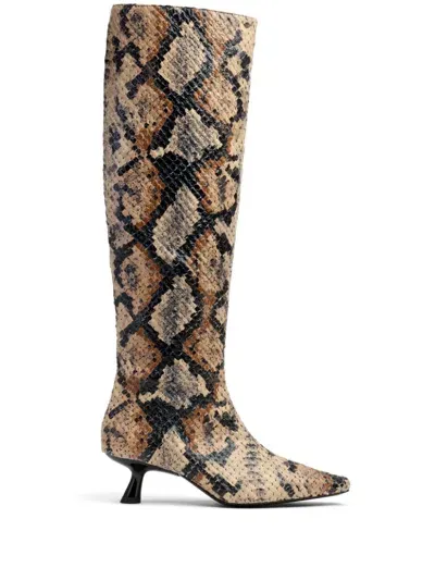 Simon Miller Tall Kuki Boots In Neutrals