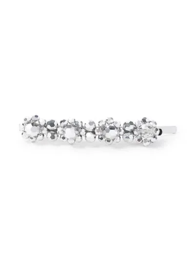 Simone Rocha Bead-detailed Hair Clip In Silver