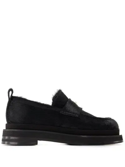 Simone Rocha Heart Toe Loafers In Black