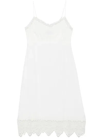 Simone Rocha Lace-trim Midi Dress In White