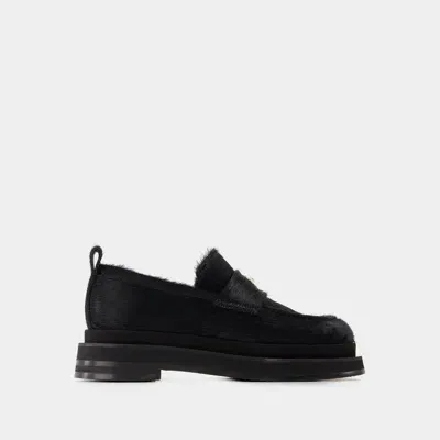 Simone Rocha Heart Toe Loafers In Black