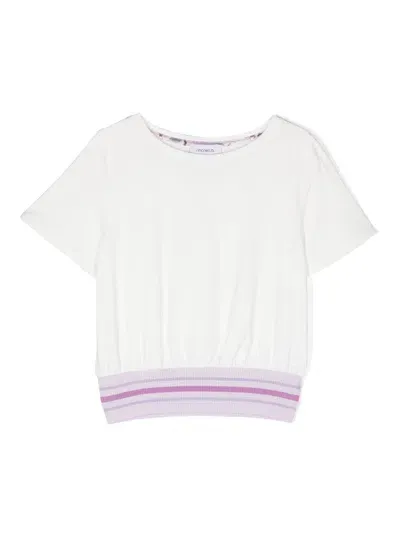 Simonetta Kids' Ss8a01j0233 104li Avorio Lilla In White