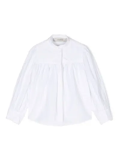 Simonetta Kids' Gathered Blouse In White