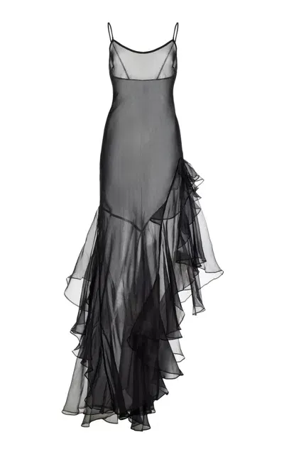 Sir Sage Silk Gown In Black