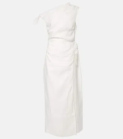 Sir Tamara Linen Maxi Dress In White