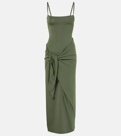 Sir Yolanda Tie Maxi Dress In Brown