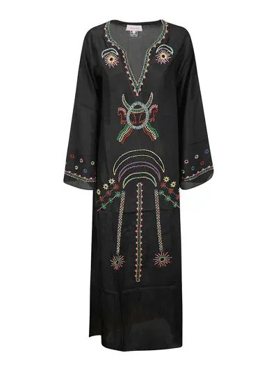 Sisters India Kaftan In Black