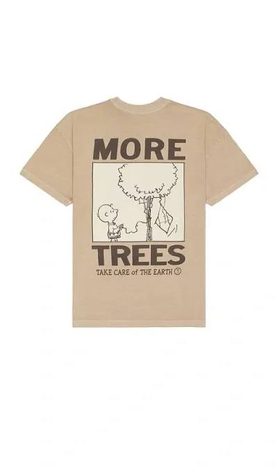 Sixthreeseven Peanuts More Trees Tee In Savana Brown