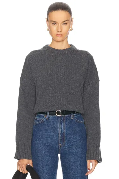 Skall Studio Campa Crewneck Sweater In Graphite Melange