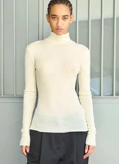 Skall Studio Esme Roll-neck Sweater In Cream