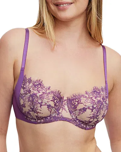 Skarlett Blue Entice Underwire Full Coverage Bra In Geranium/cashmere