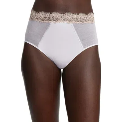 Skarlett Blue Entice High Waist Brief<br /> In White/nylon