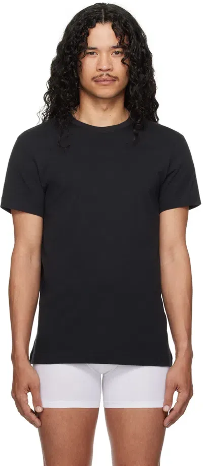 Skims Black  Cotton Classic T-shirt In Onyx