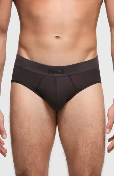 Skims Cotton & Modal Blend Briefs In Phoenix