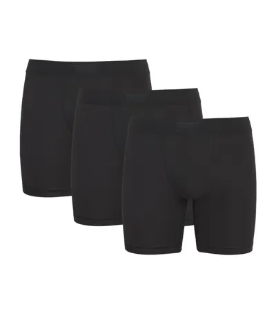 Skims Logo Band Boxer Briefs In Black