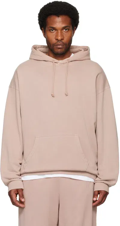 Skims Purple Terry Relaxed Hoodie In Fawn