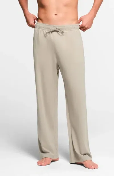 Skims Straight Leg Stretch Lounge Pants In Shale